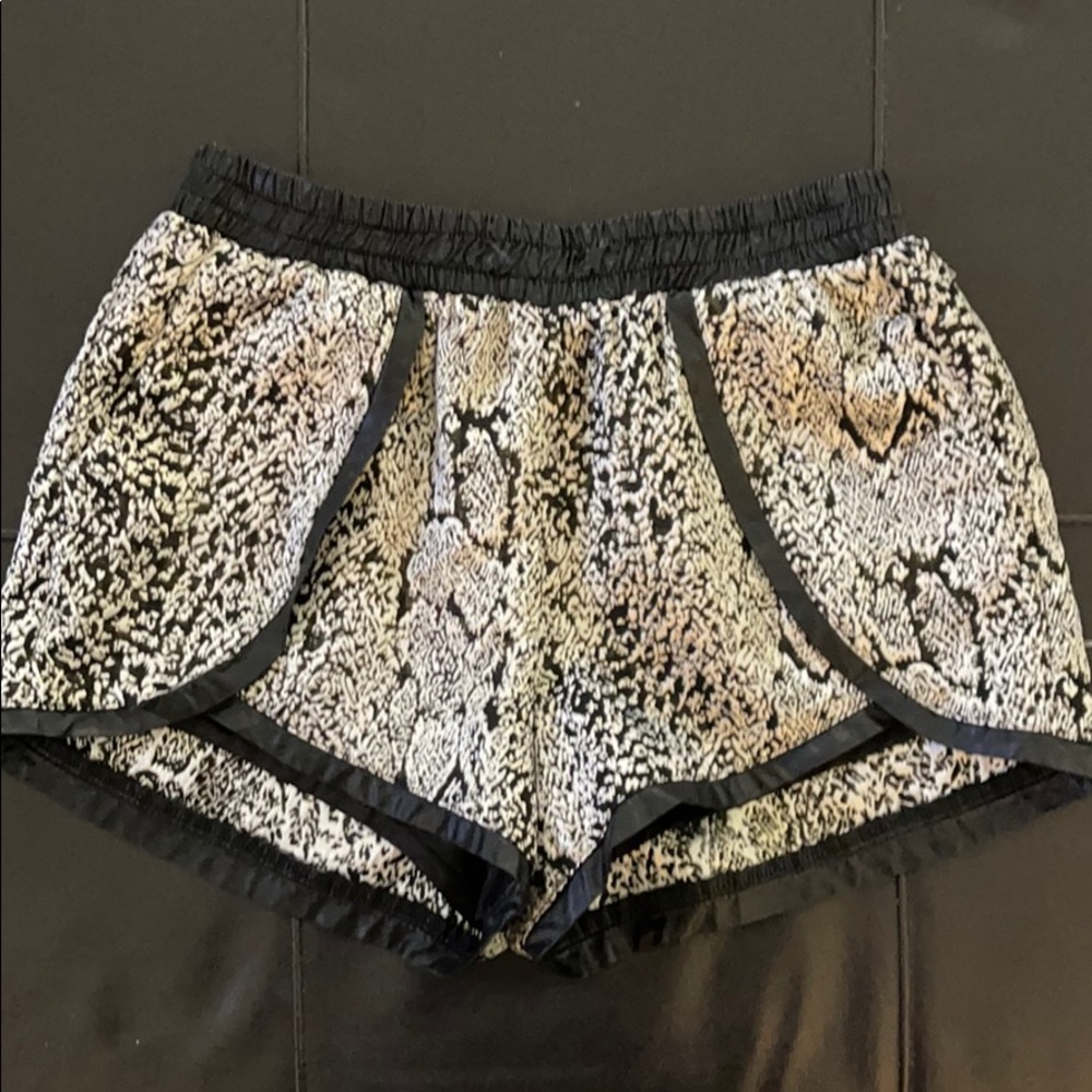 BLACK AND GOLD SHORTS